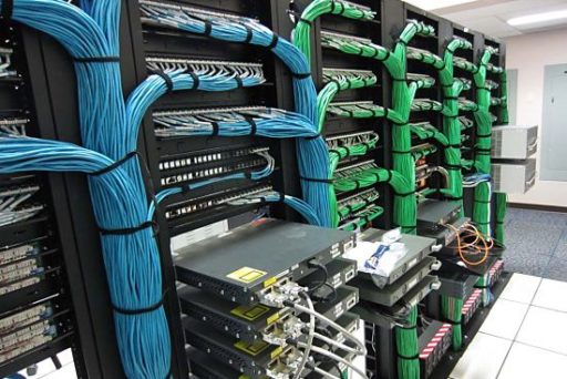 Network cabling and electrical infrastructure in a commercial space
